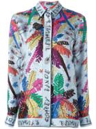 Emilio Pucci Leafs Print Shirt, Women's, Size: 42, Silk