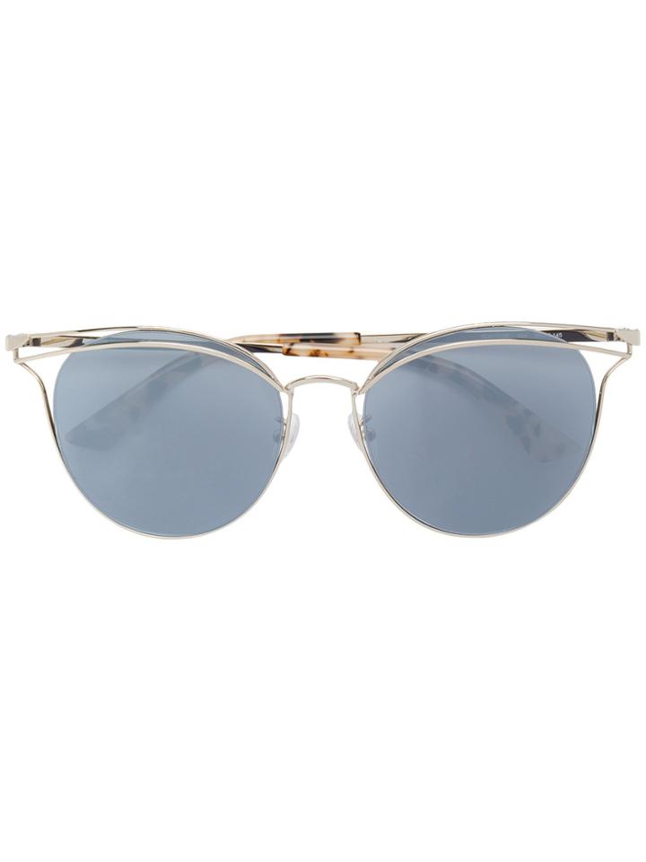 Mcq By Alexander Mcqueen Eyewear Tinted Cat Eye Sunglasses - Nude &