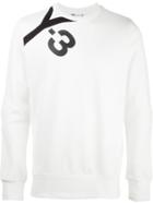 Y-3 - 'core' Logo Print Sweatshirt - Men - Cotton - Xxxl, White, Cotton