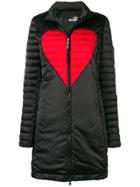 Love Moschino Heart Padded Coat - Black