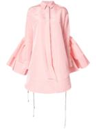 Antonio Berardi Flared Shirt Dress - Pink & Purple