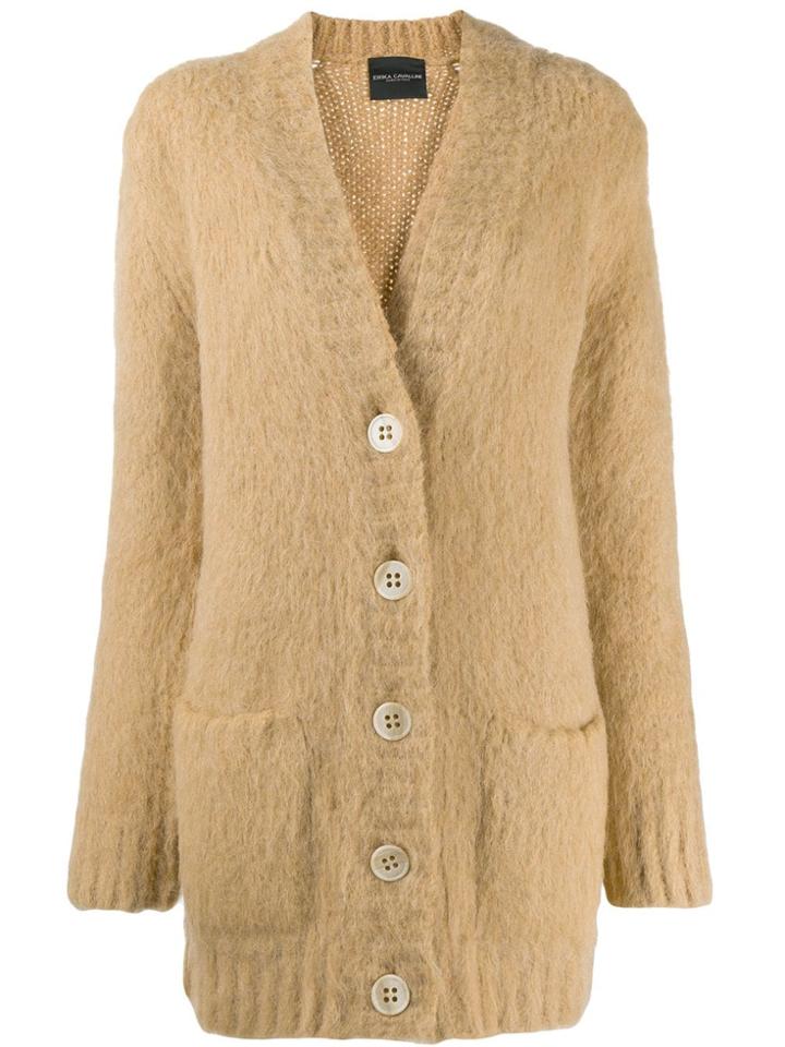 Erika Cavallini Long Oversized Cardigan - Neutrals