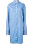 Delada Long Striped Shirt - Blue