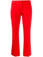 Alberto Biani Cropped Slim-fit Trousers - Red