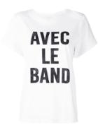 Cinq A Sept With The Band T-shirt - White