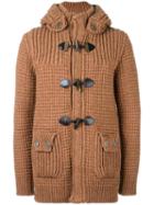 Bark Hooded Duffle Coat, Men's, Size: Medium, Brown, Nylon/wool