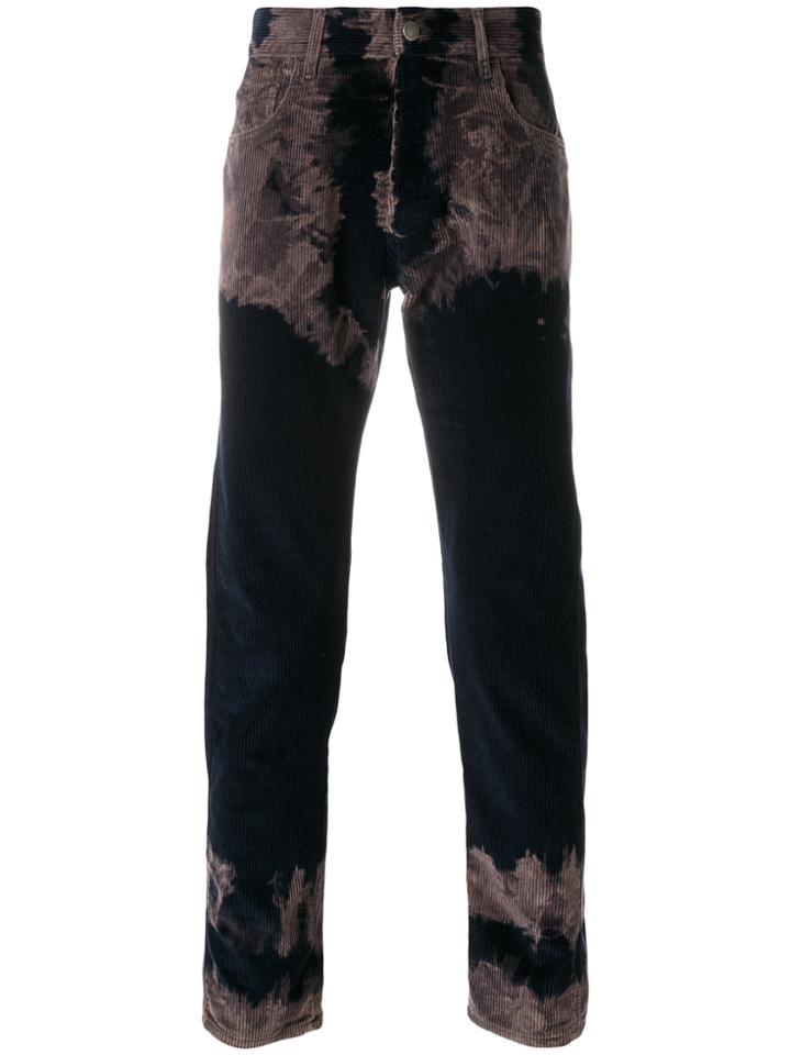 Gucci Tie-dye Corduroy Punk Trousers - Blue