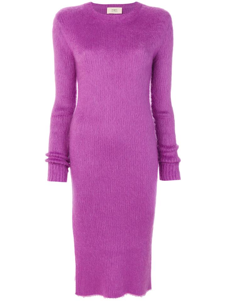 Ports 1961 High Slits Dress - Pink & Purple