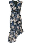Three Floor Fleur Asymmetric Dress - Blue