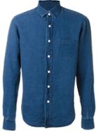 Simon Miller Pioche Shirt, Men's, Size: 2, Blue, Linen/flax