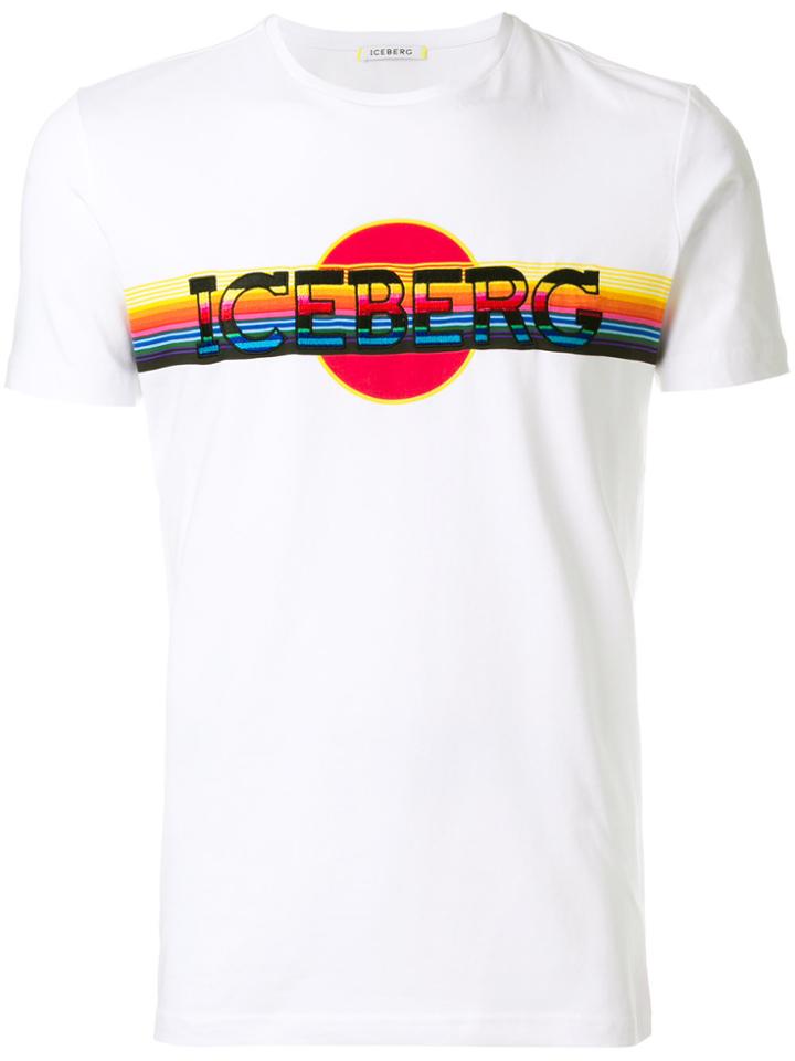 Iceberg Logo Embroidered T-shirt - White