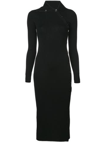 Toteme Alaria Button-down Fitted Dress - Black