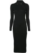 Toteme Alaria Button-down Fitted Dress - Black