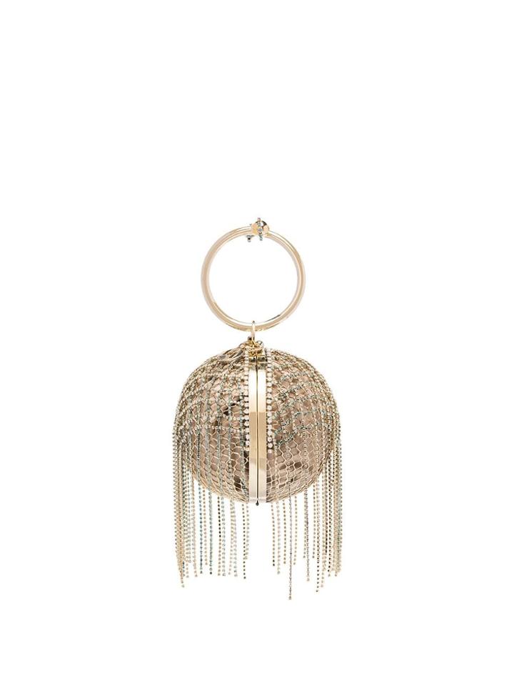 Rosantica Camelia Crystal-embellished Bag - Metallic