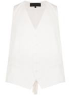 Ann Demeulemeester Short-sleeved Cotton Button-down Shirt - White