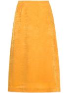 Cityshop Velvet Midi-skirt - Yellow & Orange