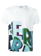 Salvatore Ferragamo Ferragamo Print T-shirt, Men's, Size: Medium, White, Cotton