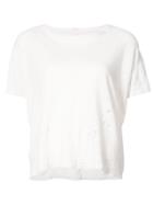 Mother Distressed T-shirt - White