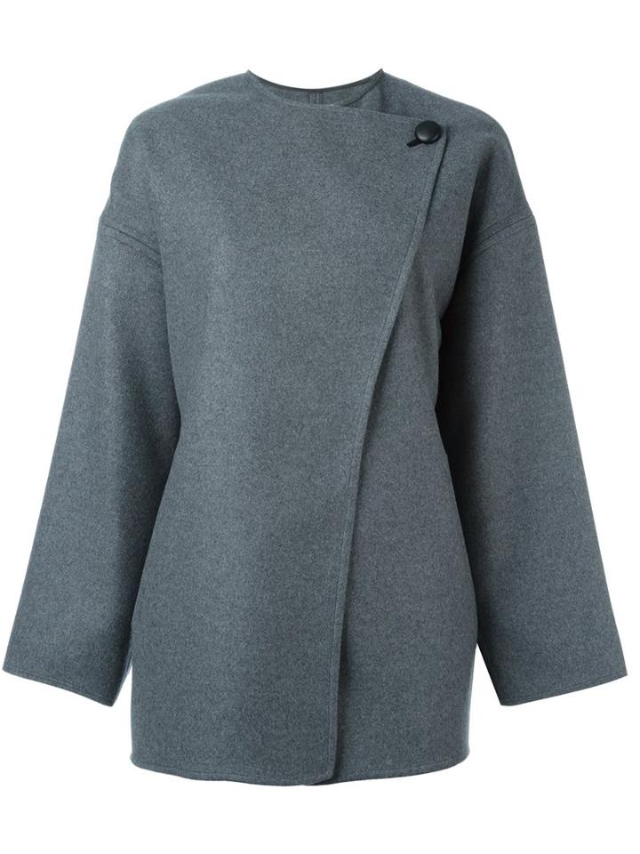 Isabel Marant 'feodor' Oversized Coat, Women's, Size: 38, Grey, Cashmere/virgin Wool/cotton/viscose