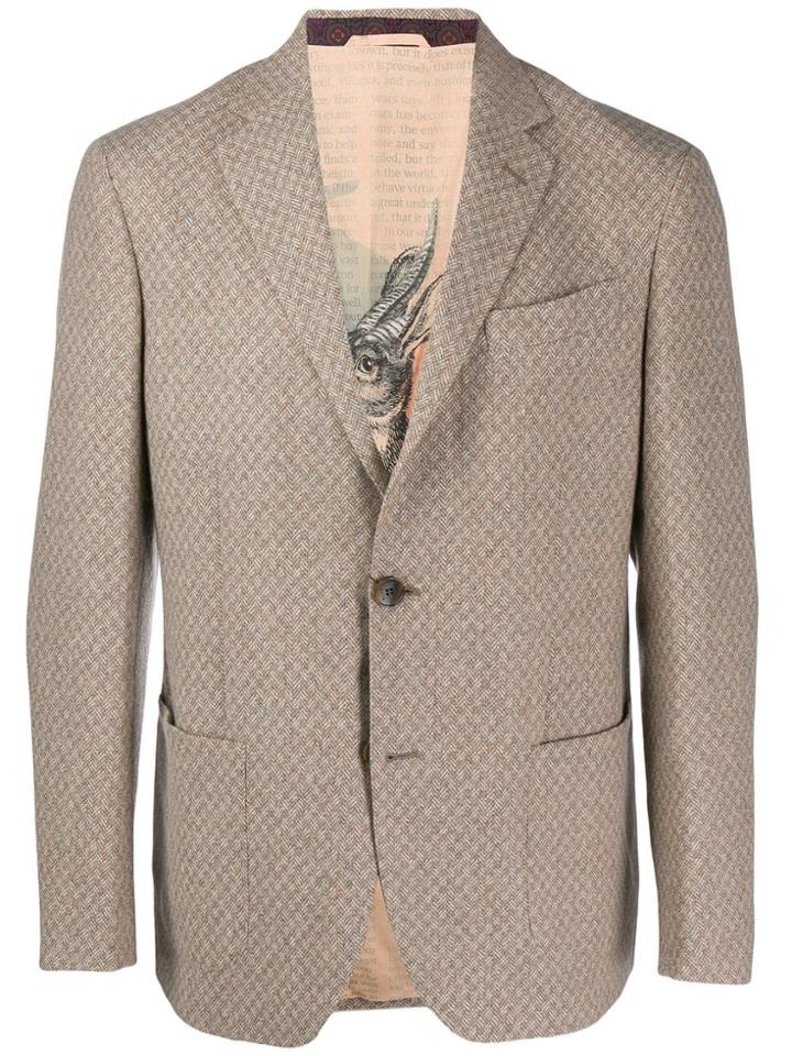 Etro Tweed Jacket - Neutrals