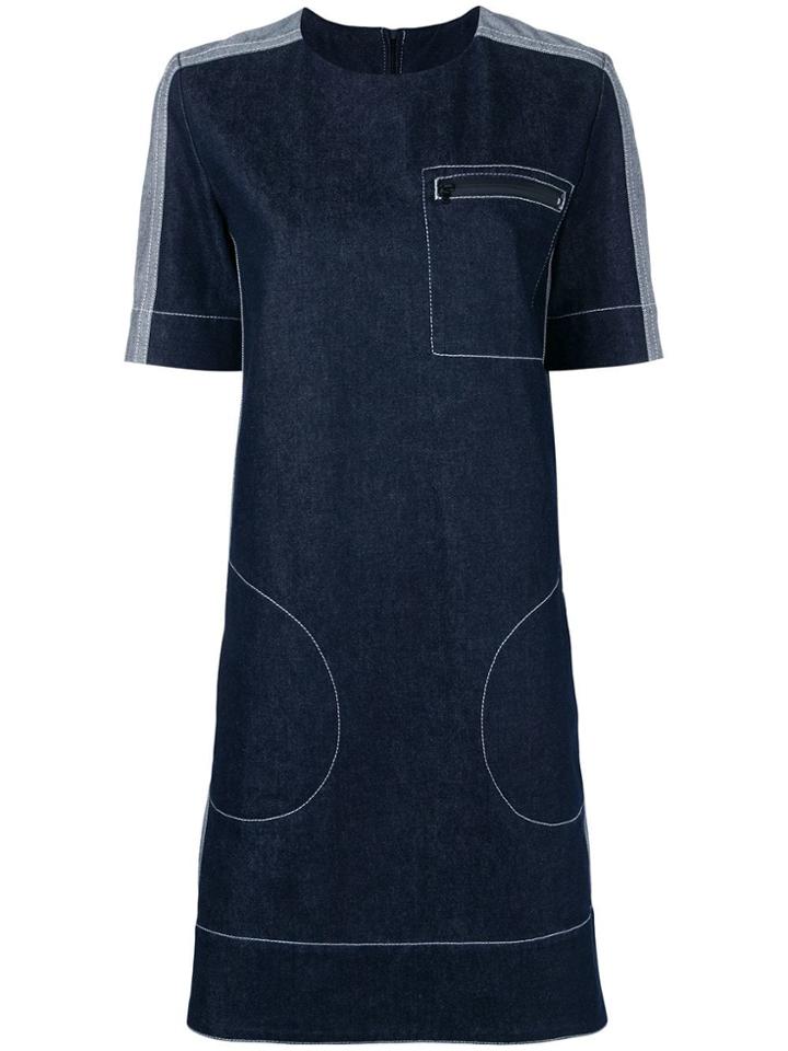 Marni Stitched Shift Dress - Blue