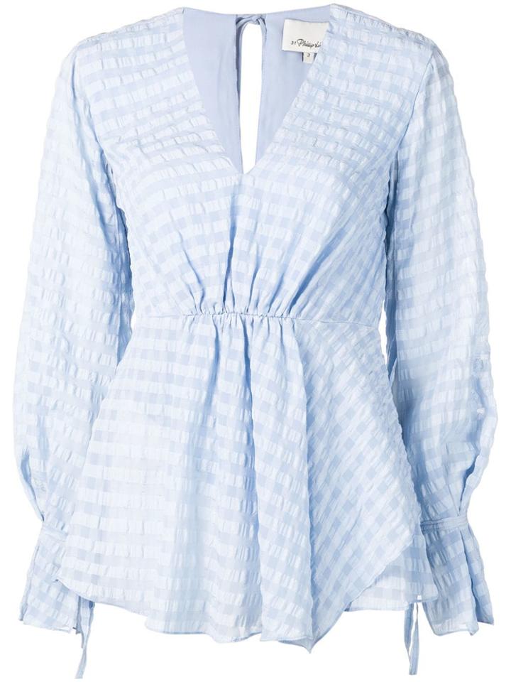 3.1 Phillip Lim Peplum Blouse - Blue