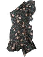 Isabel Marant - Lavern Dress - Women - Cotton/linen/flax - 36, Women's, Black, Cotton/linen/flax