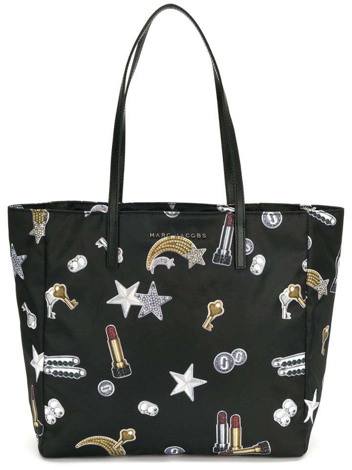 Marc Jacobs Shooting Star Patch Shopper Tote - Black