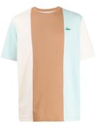 Lacoste Live X Golf Le Fleur Vertical Stripes T-shirt - Blue