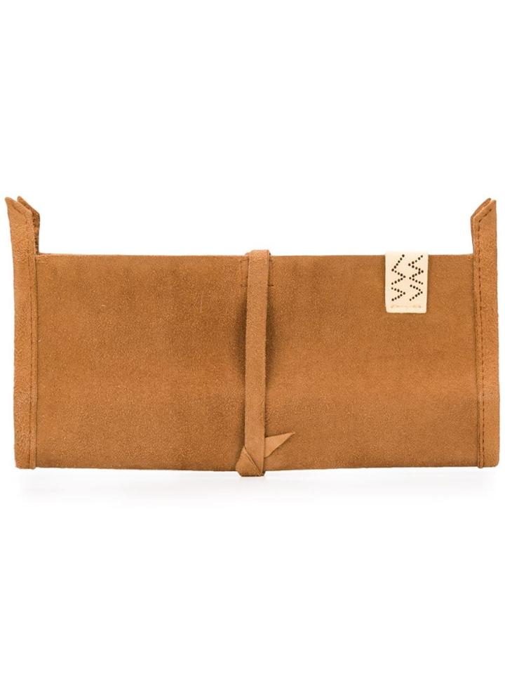 Visvim Wrap Around Tie Wallet - Brown