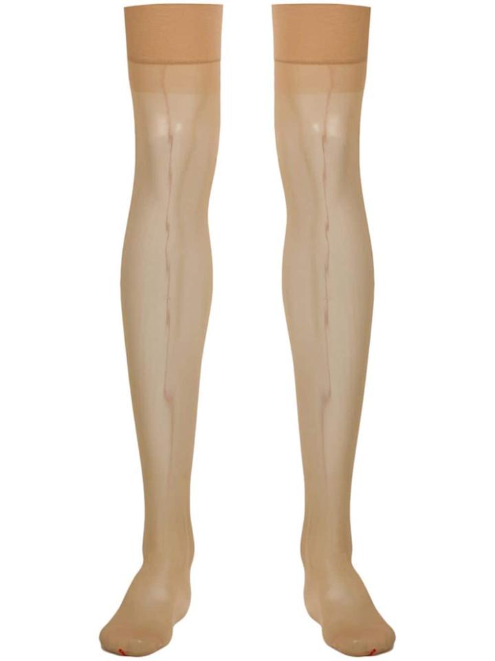 Maison Close Back Seamed Stockings - Neutrals