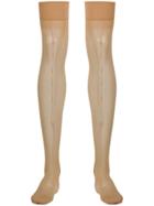 Maison Close Back Seamed Stockings - Neutrals