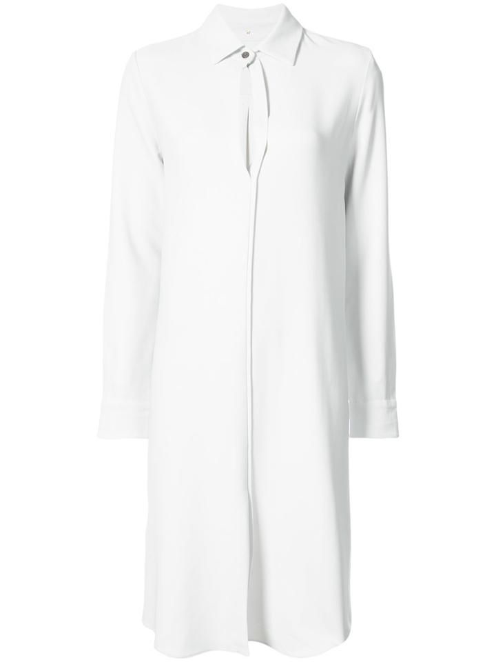 Peter Cohen Keyhole Detailed Shirt Dress - Grey
