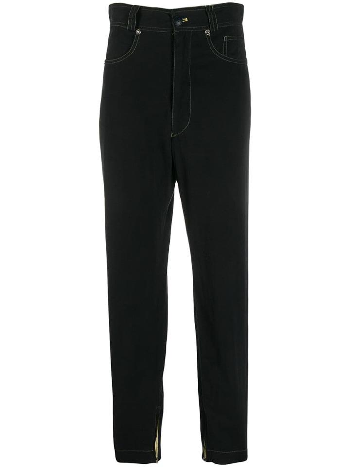 Versace Pre-owned 1980's High-waisted Jeans - Black