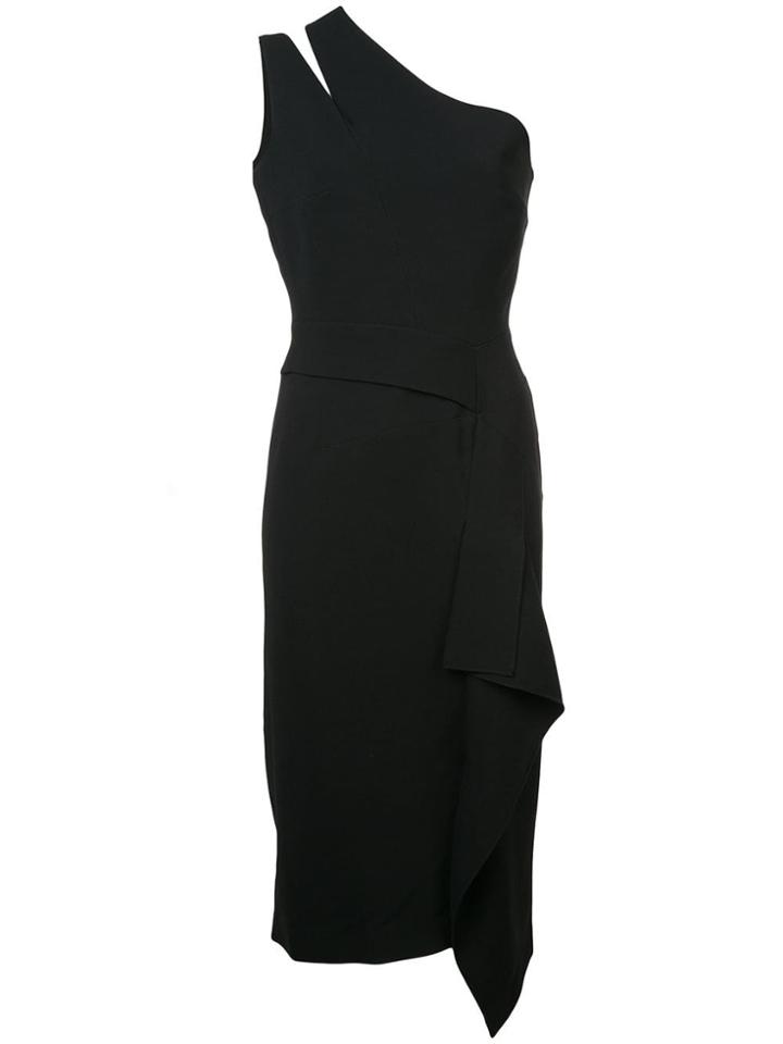 Roland Mouret One-shoulder Fitted Dress - Black