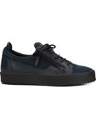 Giuseppe Zanotti Design Frankie Low-top Sneakers, Men's, Size: 41, Black, Calf Leather/suede/rubber