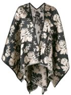 Ermanno Gallamini - Tiger Print Waterfall Hem Jacket - Women - Silk/polyamide - One Size, Black, Silk/polyamide