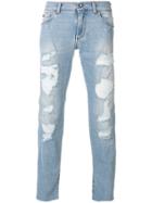 Dolce & Gabbana Heavily Distressed Jeans - Blue