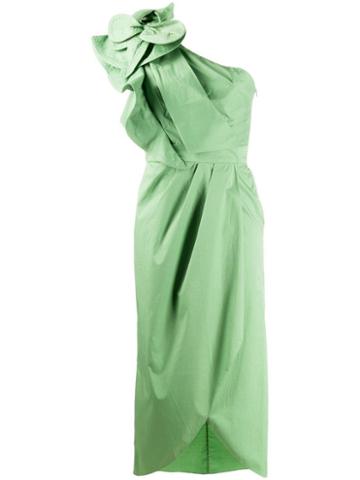 Johanna Ortiz Persian Opulence One-shoulder Dress - Green