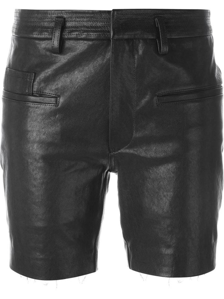 Haider Ackermann Leather Shorts