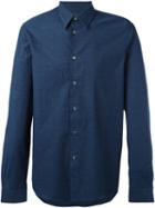 Ps By Paul Smith Jacquard Roll Sleeve Shirt, Men's, Size: Small, Blue, Cotton