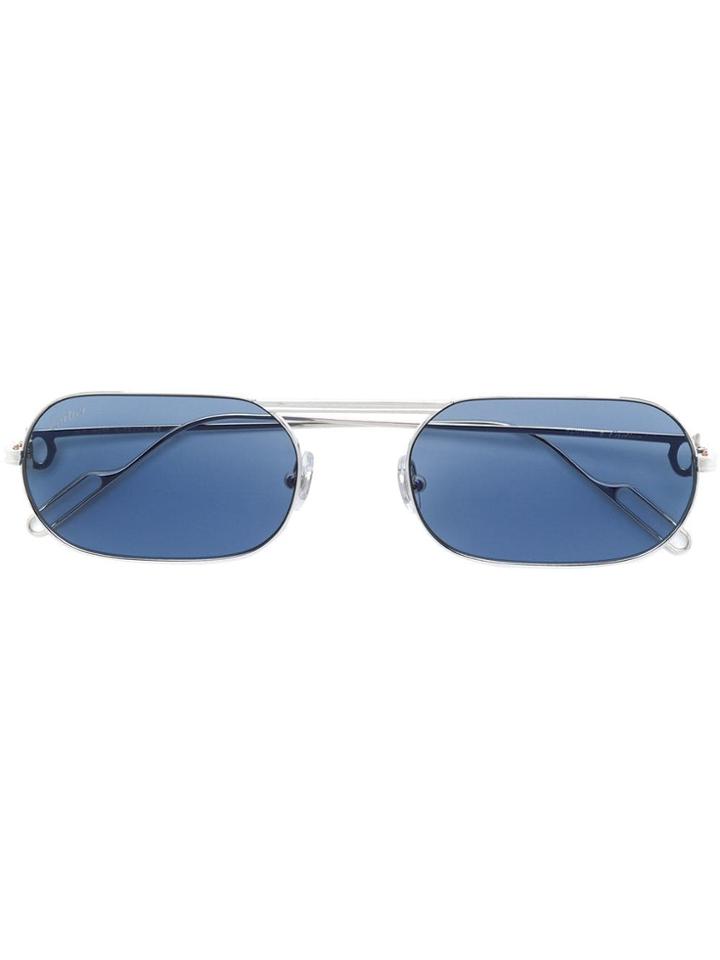 Cartier Square Frame Sunglasses - Silver