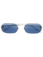Cartier Square Frame Sunglasses - Silver