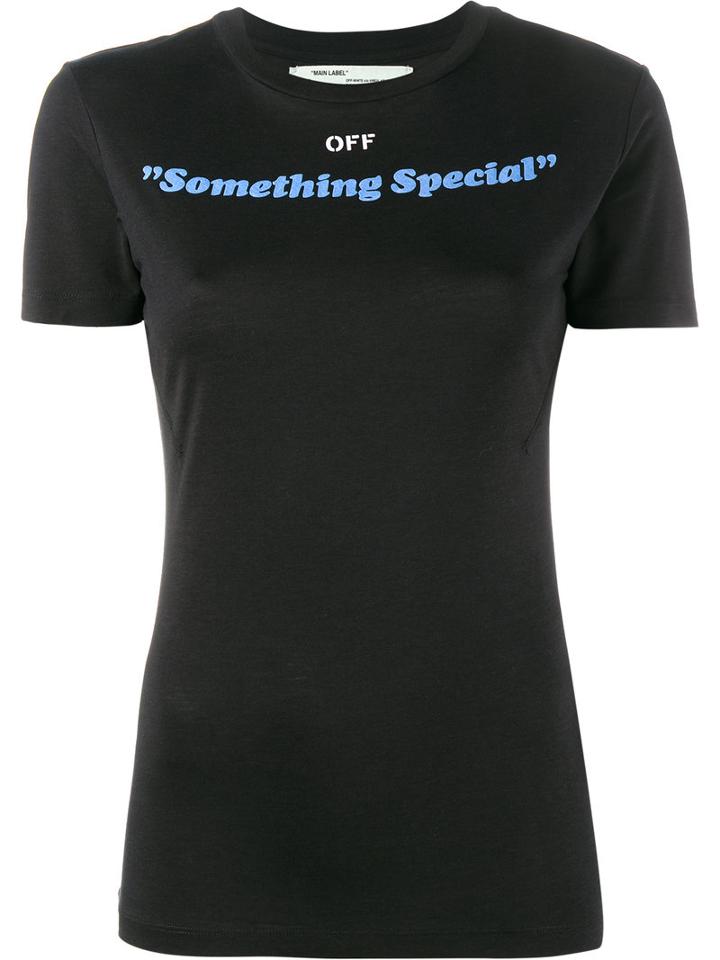 Off-white Something Special T-shirt, Women's, Size: Small, Black, Lyocell/cotton