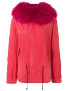 Mr & Mrs Italy Slim Midi Parka Coat - Red