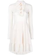 See By Chloé Ruffle Detail Flared Dress - White