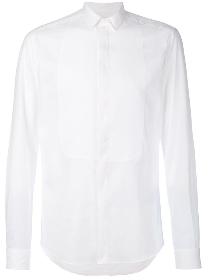 Valentino Regular Plastron Shirt - White