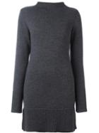 Société Anonyme 'vulcano' Knitted Dress, Women's, Size: Small, Grey, Wool