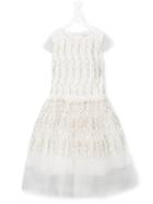 David Charles Kids Embroidered Flower Dress, Girl's, Size: 16 Yrs, White