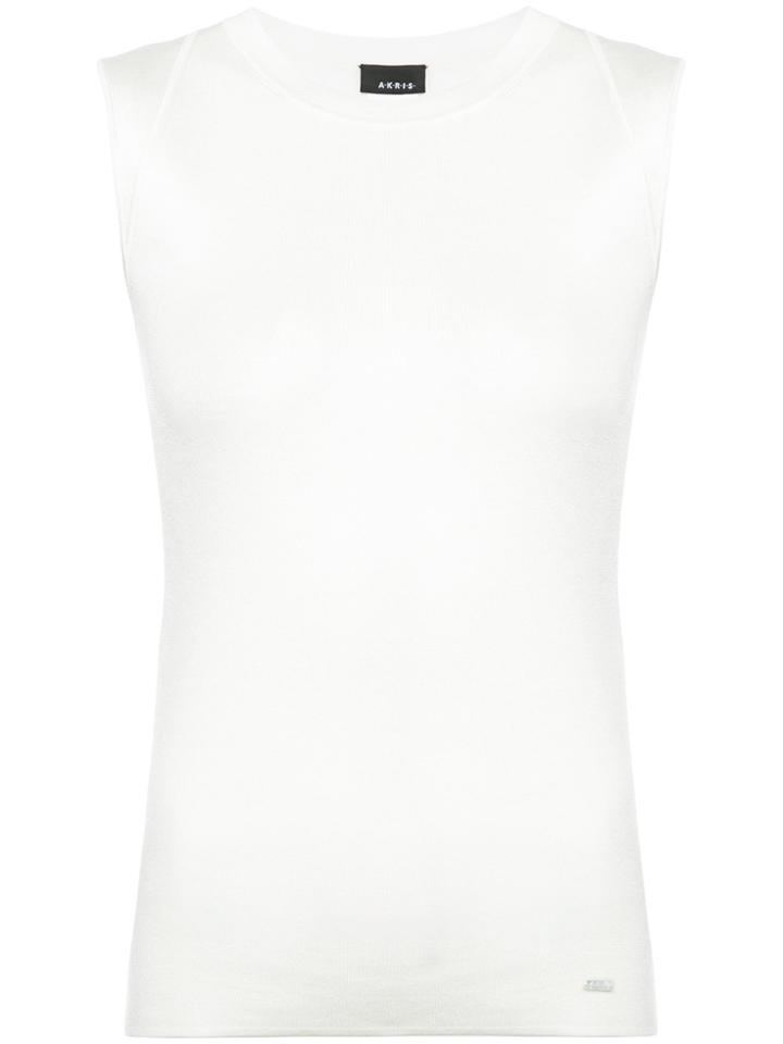 Akris Classic Tank Top - White